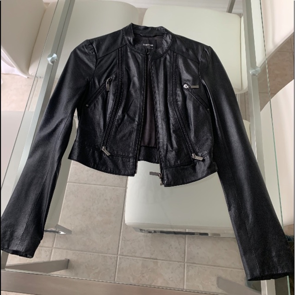 Bebe leather jacket